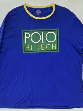 Polo HI TECH by Ralph Lauren Hi Tech Men's Blue Graphic Tee